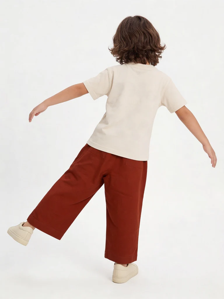 HOP Kids Boys Off-White Printed Cotton T-Shirt - Image 2