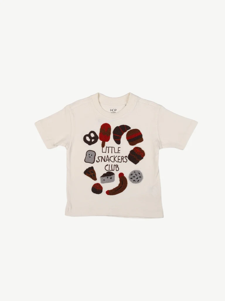 HOP Kids Boys Off-White Printed Cotton T-Shirt - Image 3