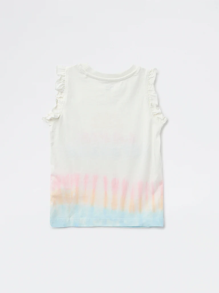 HOP Kids Girls Multicolour Printed Cotton Top - Image 4