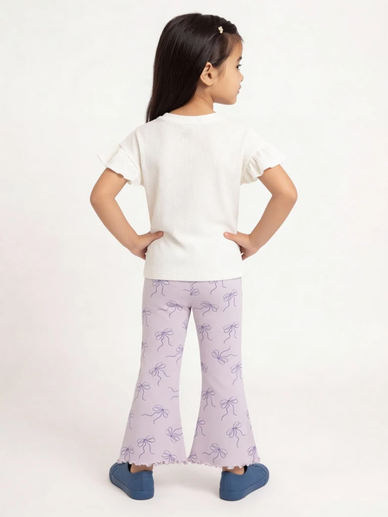 HOP Kids Girls Off-White Embroidered Cotton Top - Image 2