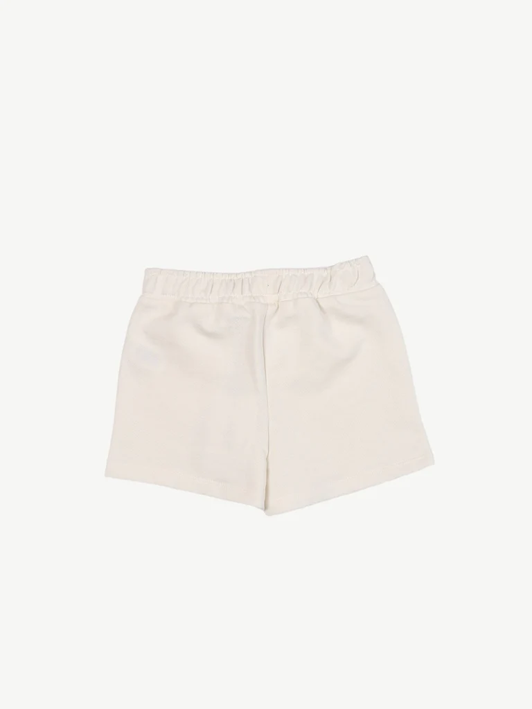 HOP Kids Girls Off-White Heart Pocket Cotton Shorts - Image 5