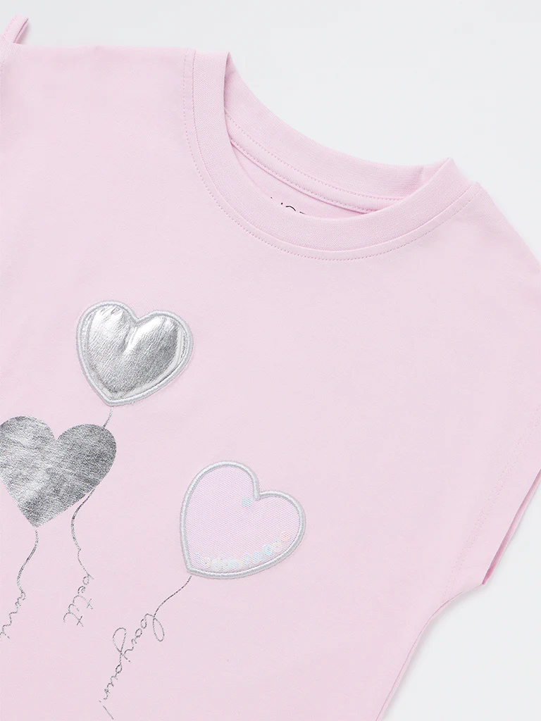 HOP Kids Girls Pink Cotton Top - Image 5