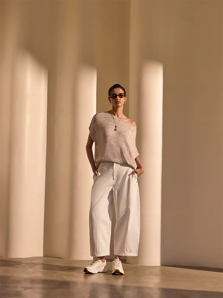 Knitted Top – Beige