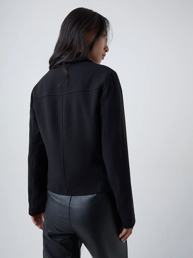 LOV Black Solid Jacket  - Image 4