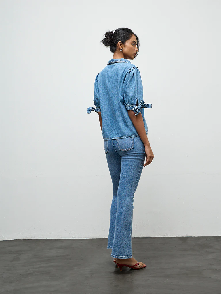 LOV Blue Denim Shirt - Image 4