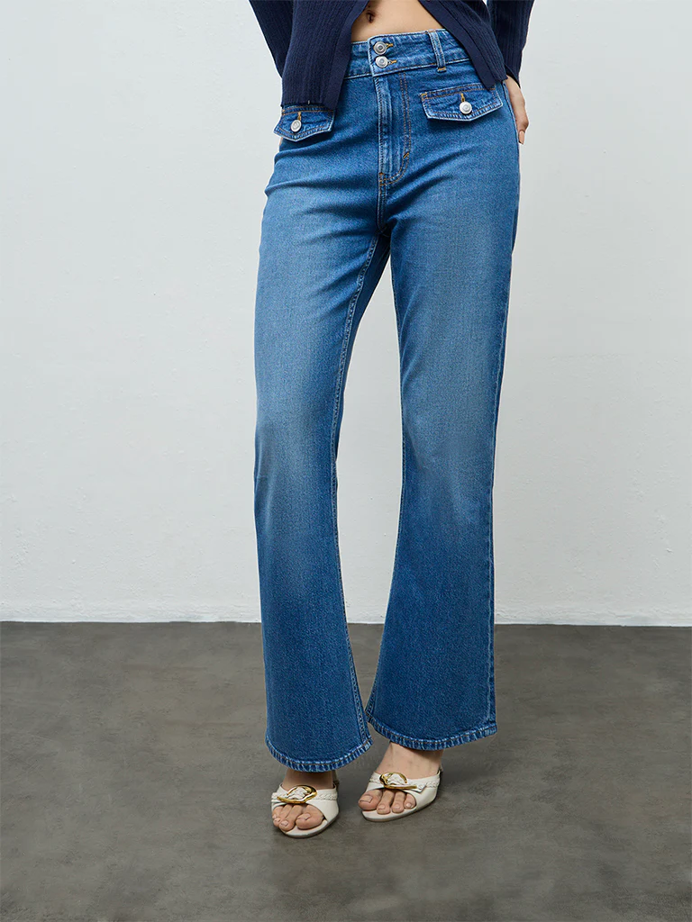 LOV Blue Faded High-Rise Jeans - Image 2