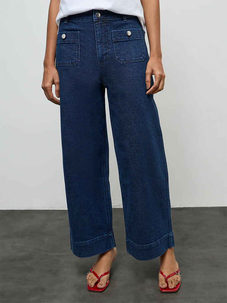 LOV Blue Solid High-Rise Jeans - Image 2