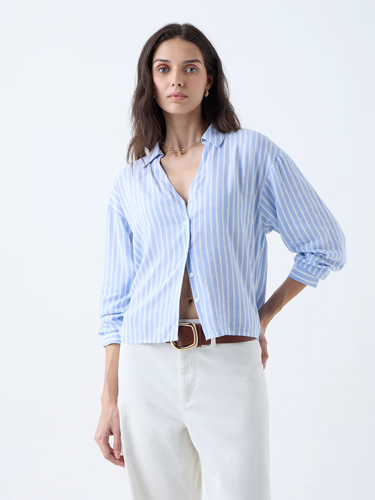 LOV Blue Stripes Shirt