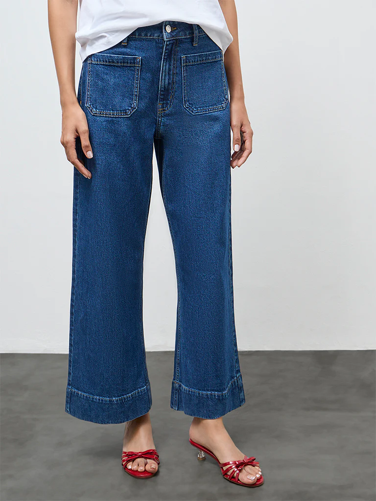 LOV Dark Blue High-Rise Jeans - Image 2