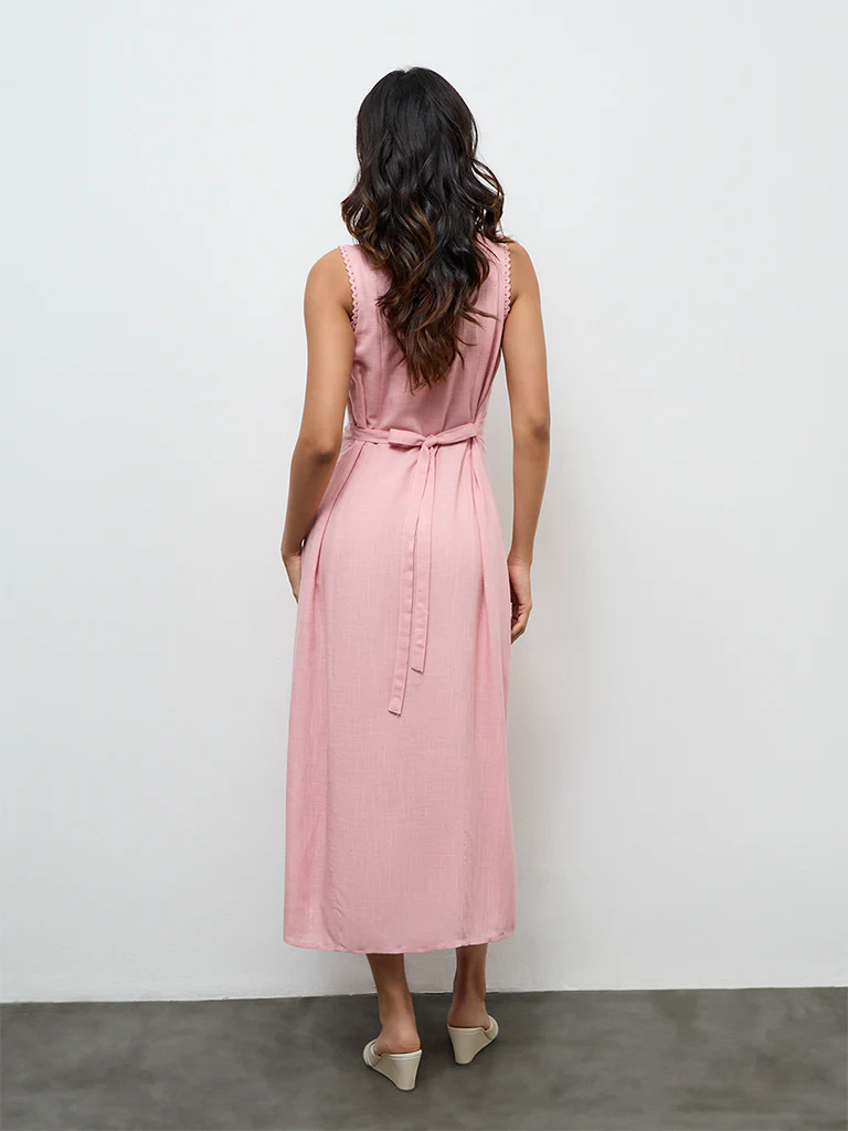 LOV Dusty Pink A-Line Dress - Image 4