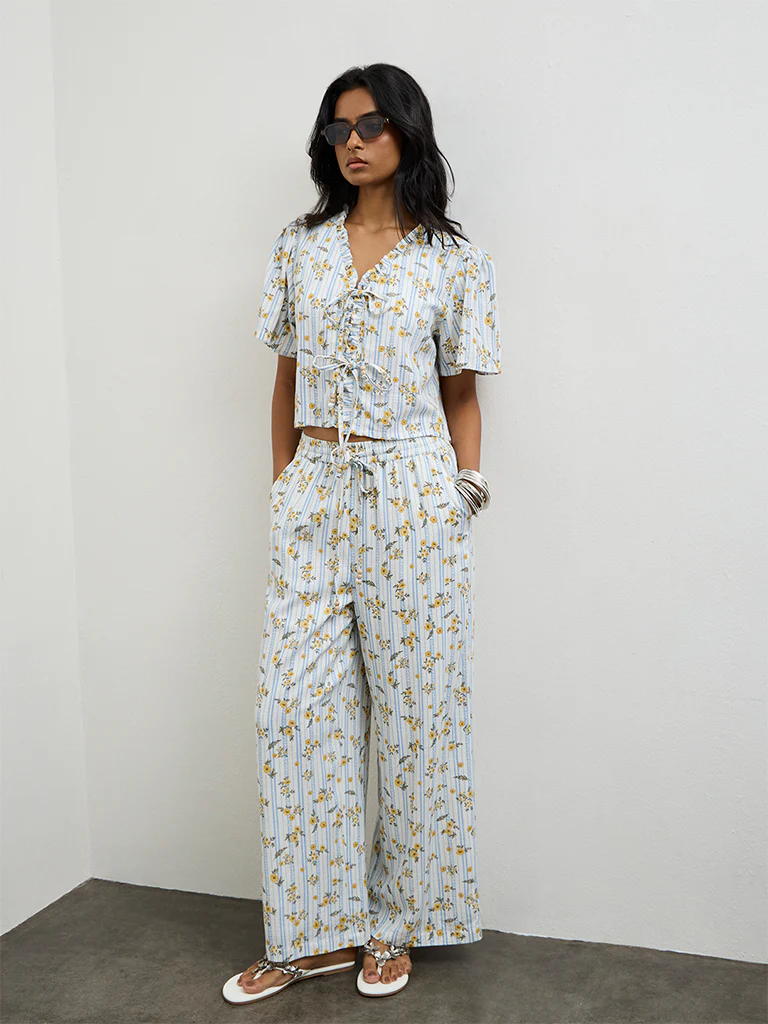 LOV Multicolor Floral Printed High-Rise Pants - Image 2