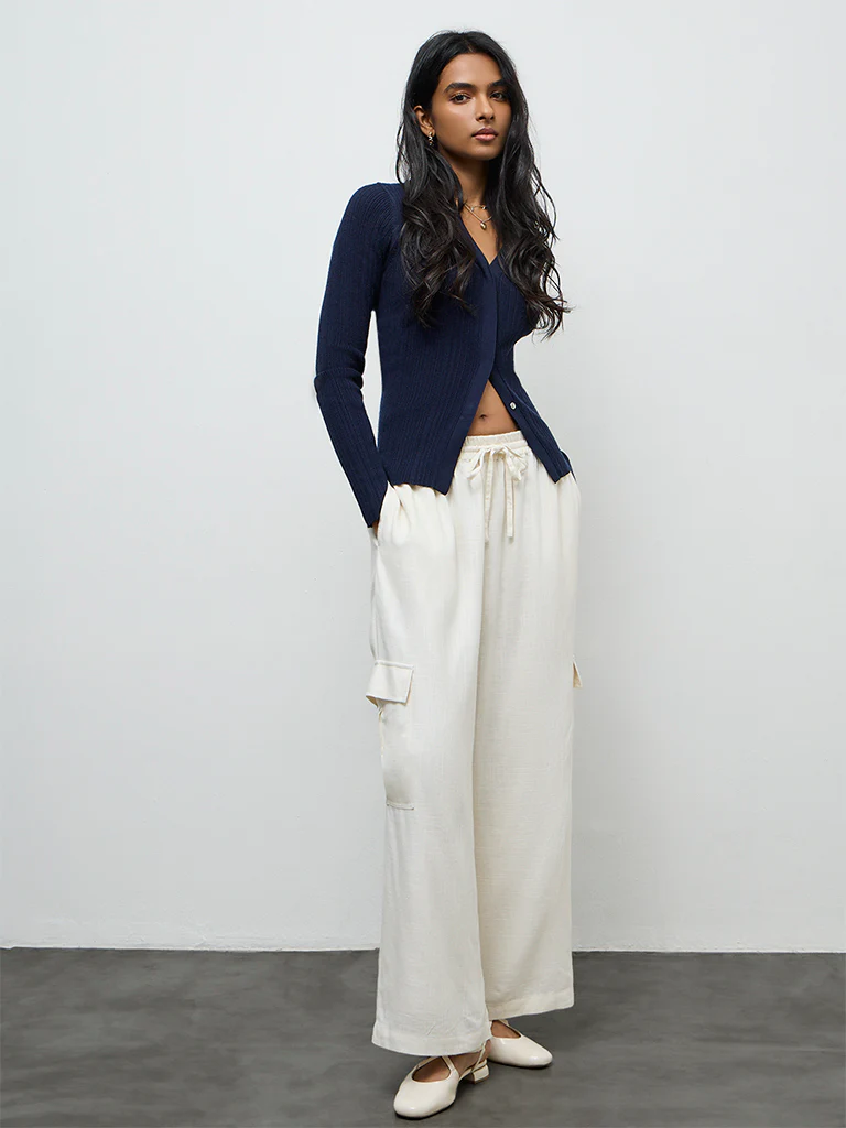 LOV Off-White High Rise Pants