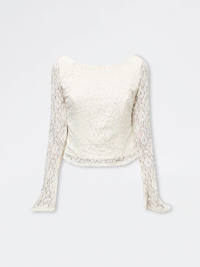 LOV Off-White Lace Top - Image 5