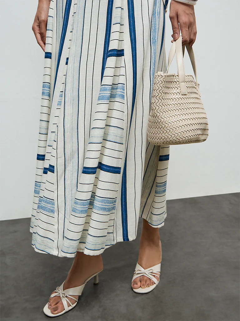 LOV Off-White Printed High-Rise Skirt - Image 3