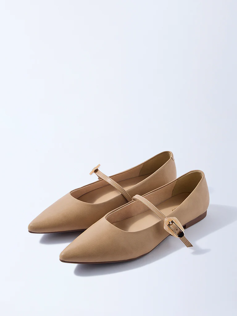 LUNA BLU Beige Mary Jane Shoes - Image 2