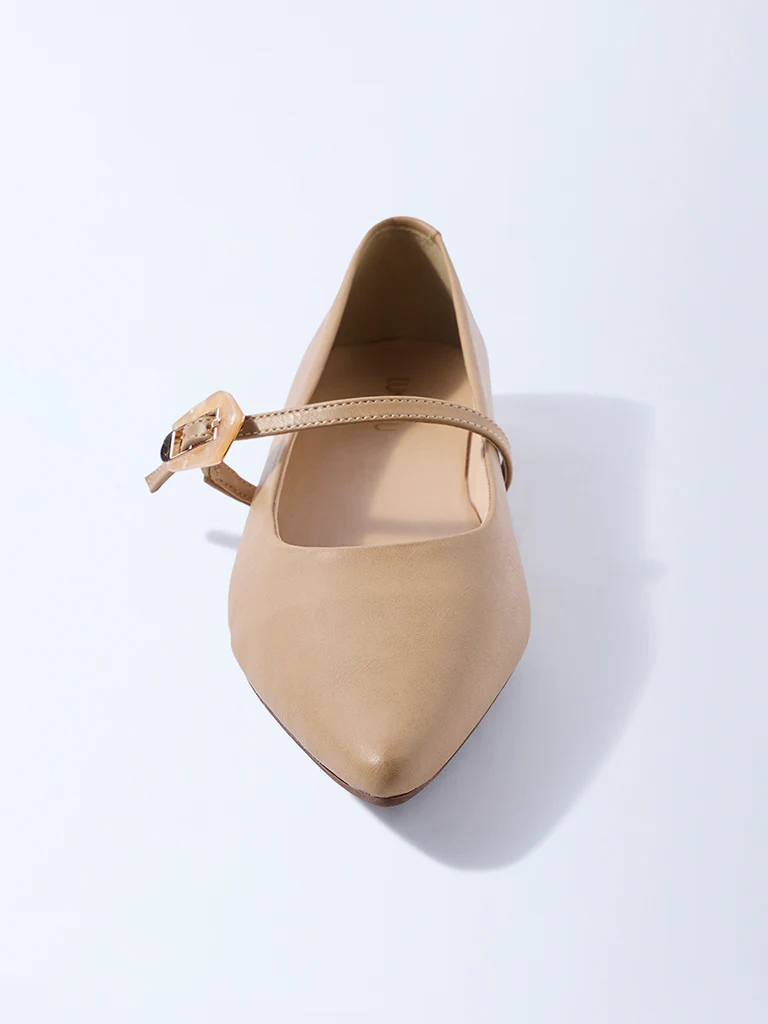 LUNA BLU Beige Mary Jane Shoes - Image 3