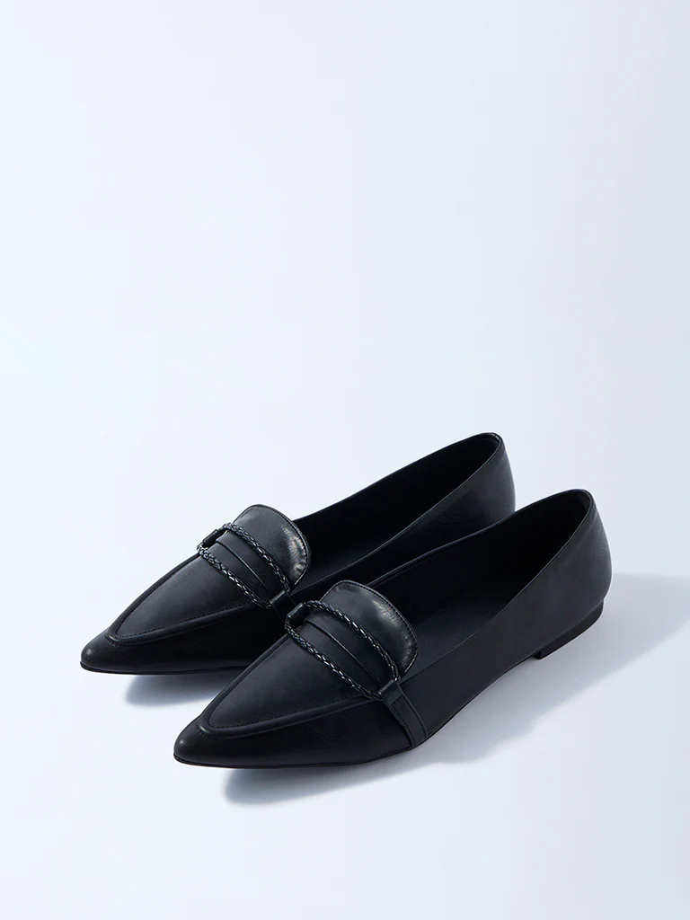 LUNA BLU Black Pointed Toe Shoes - Image 2