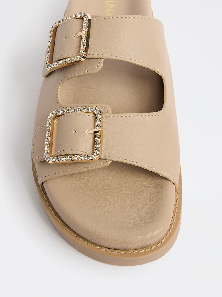 LUNA BLU Blush Embellished Sandals - Image 4