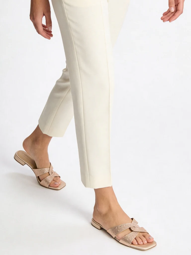 LUNA BLU Blush Pink Embellished Sandals
