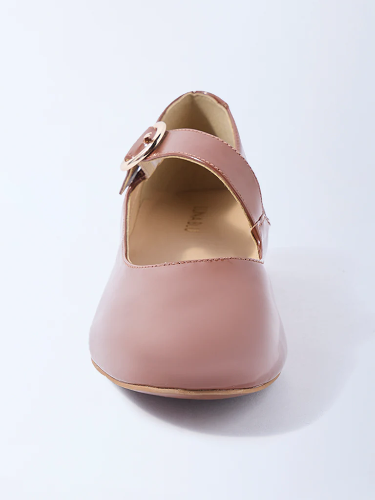 LUNA BLU Brown Block-Heel Mary Jane Shoes - Image 3