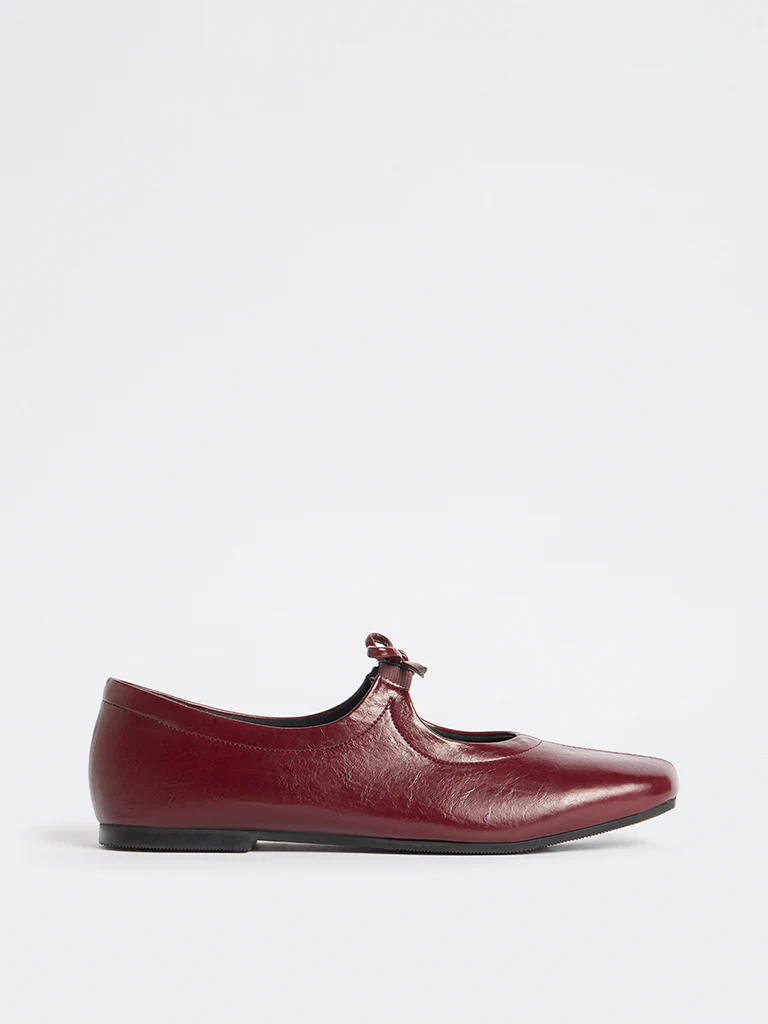 LUNA BLU Burgundy Mary Jane Shoes