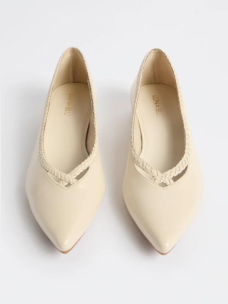 LUNA BLU Ivory Braided Shoes - Image 2