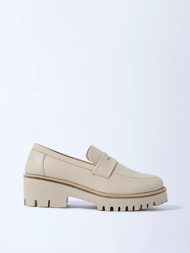 LUNA BLU Ivory Chunky Loafers - Image 2