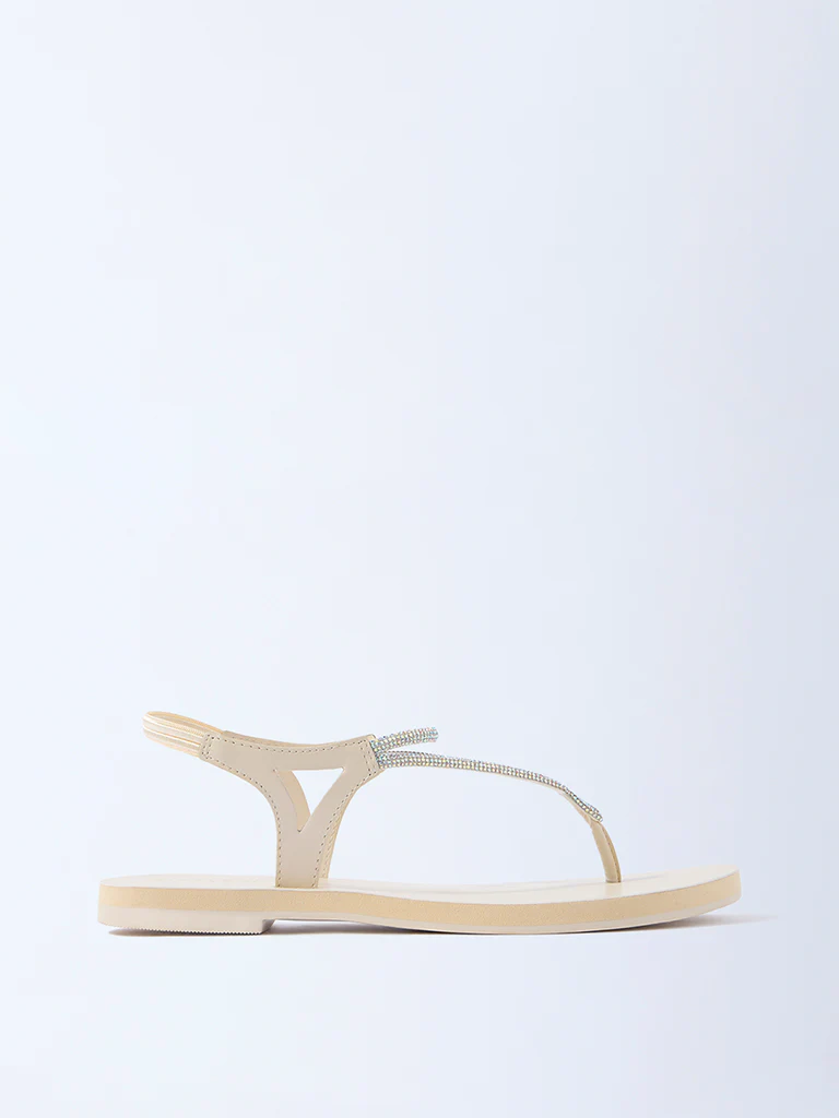 LUNA BLU Ivory Diamante Embellished Slingback Sandals - Exclusive - Image 2