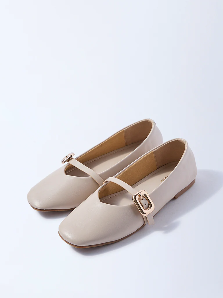 LUNA BLU Ivory Mary Jane Shoes - Image 2