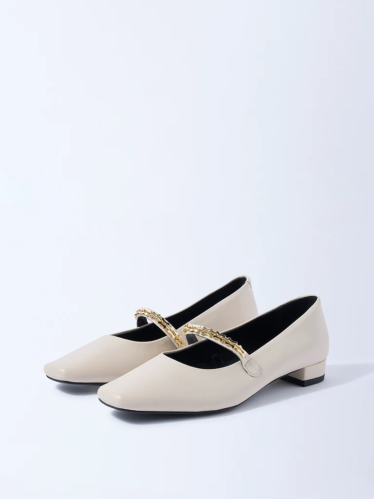 LUNA BLU Ivory Mary Jane Shoes - Image 2