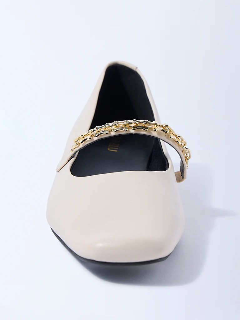 LUNA BLU Ivory Mary Jane Shoes - Image 3