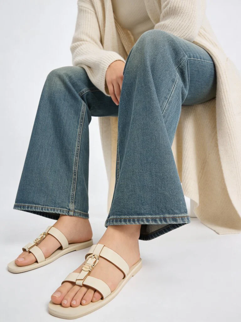 LUNA BLU Ivory Metallic Detailed Slides