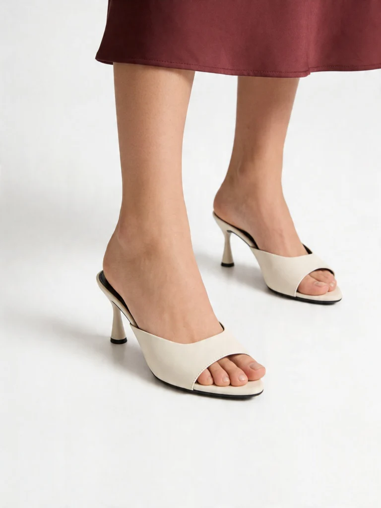 LUNA BLU Ivory Stiletto-Heel Sandals