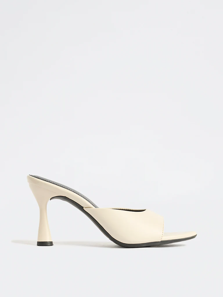 LUNA BLU Ivory Stiletto-Heel Sandals - Image 3