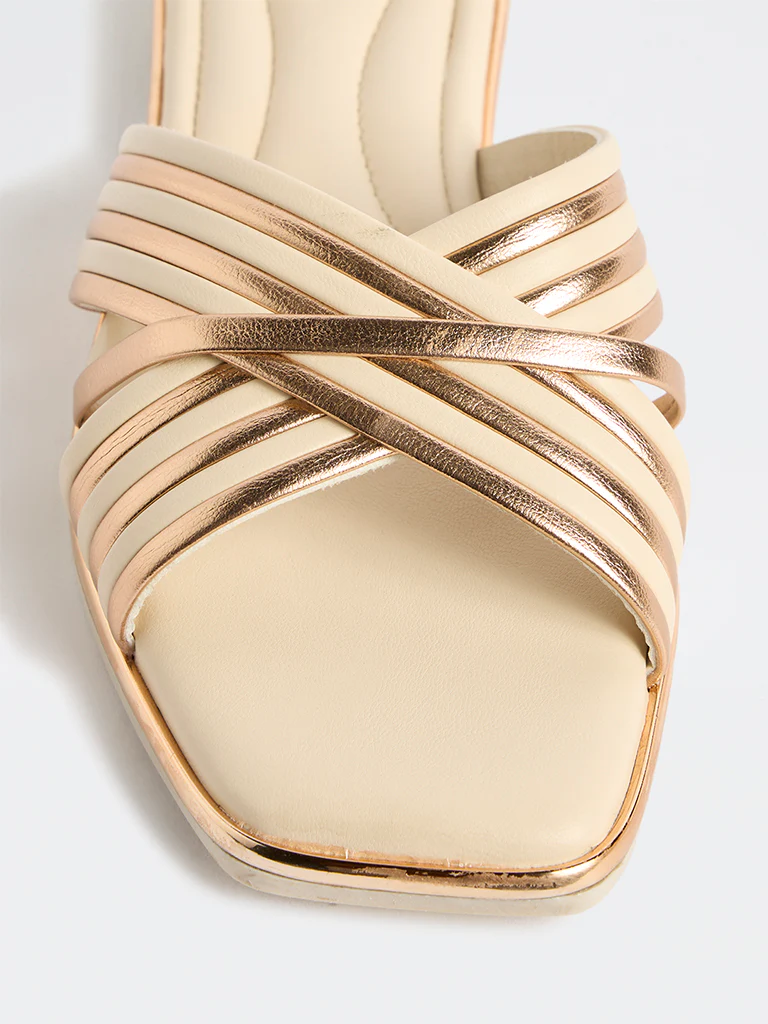 LUNA BLU Ivory Stripe-Design Slides - Image 4