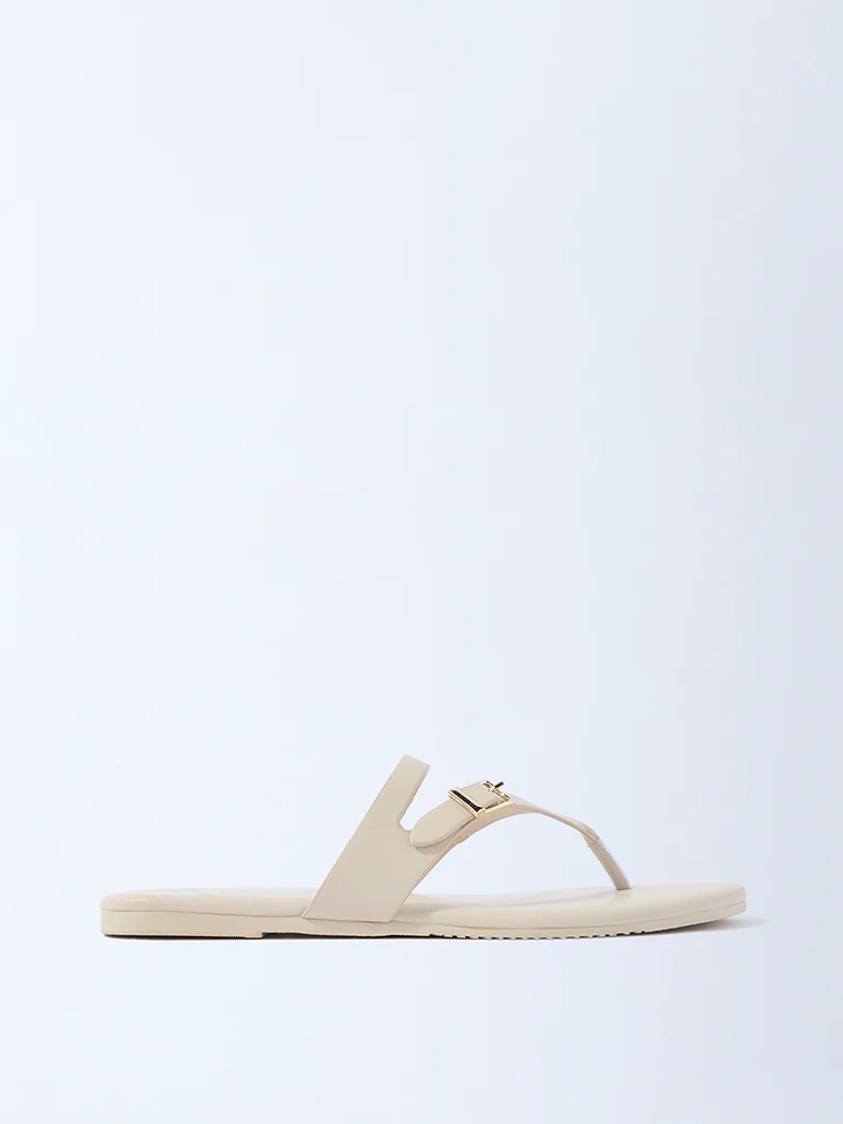 LUNA BLU Ivory Thong-Strap Sandals - Exclusive - Image 2