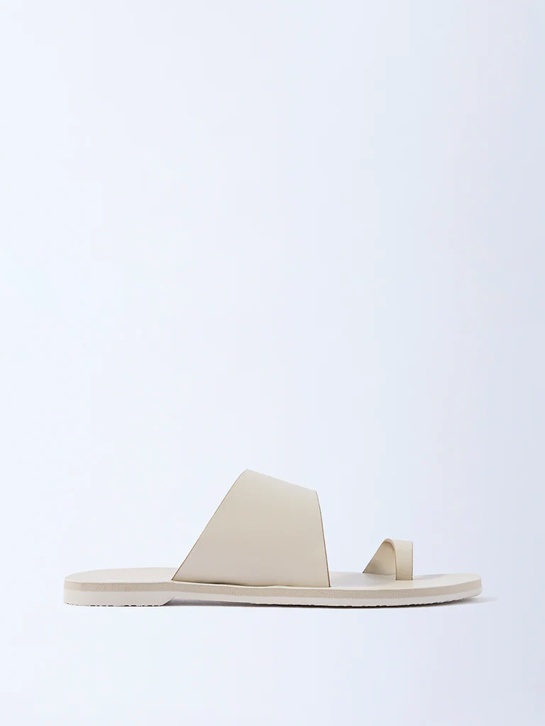 LUNA BLU Ivory Toe-Ring Sandals - Exclusive - Image 2