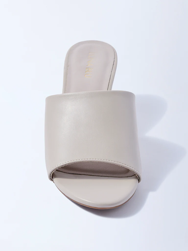 LUNA BLU Ivory Wedge-Heel Sandals - Image 3