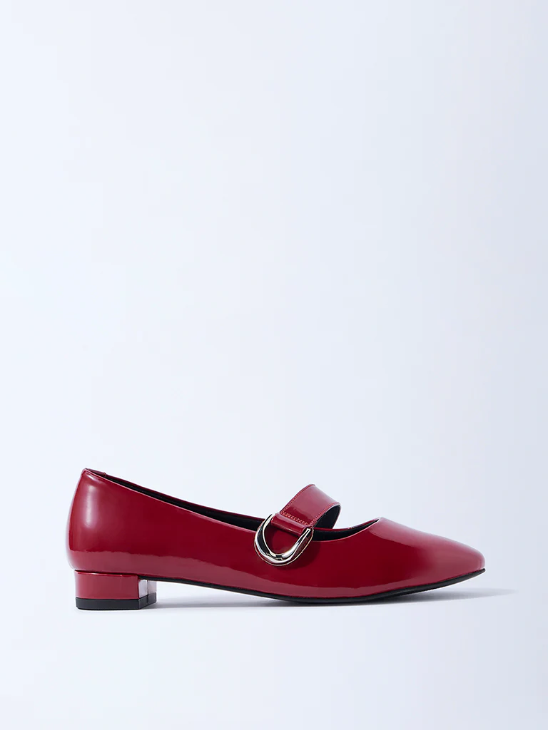 LUNA BLU Red Mary Jane Shoes