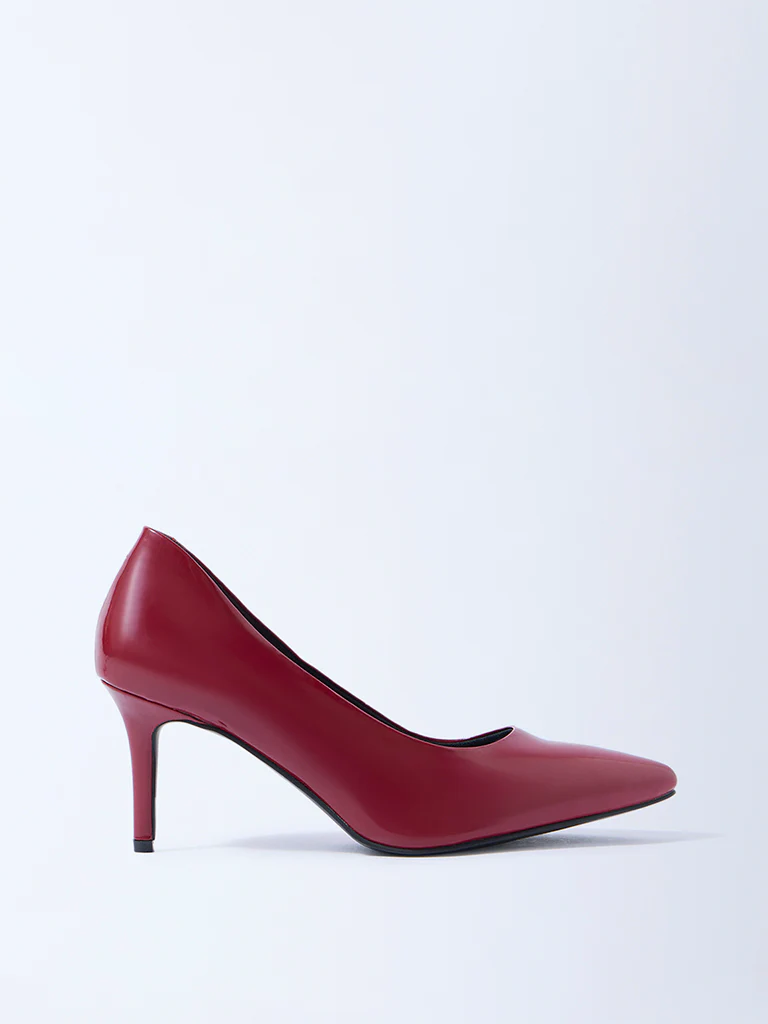 LUNA BLU Red Stiletto Pump Shoes