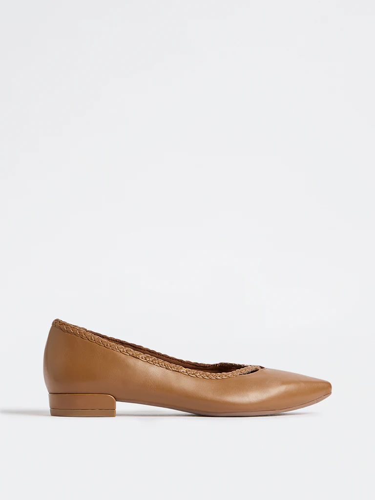LUNA BLU Tan Braided Shoes - Image 2
