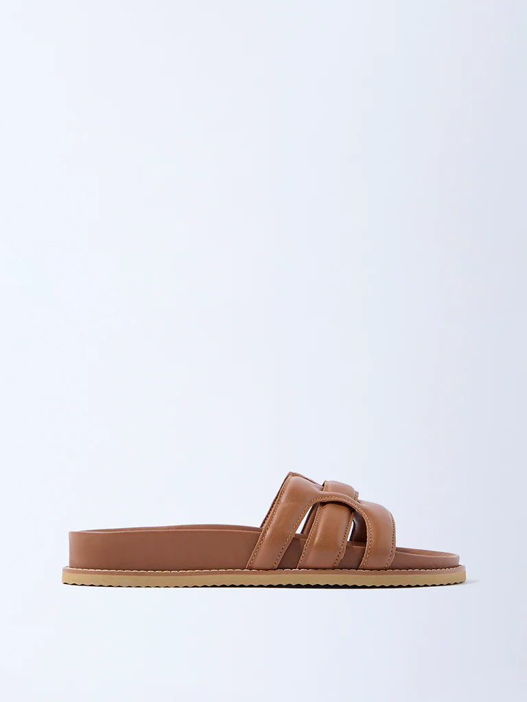 LUNA BLU Tan Multi-Strap Comfort Sandals - Exclusive - Image 2