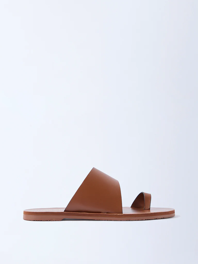 LUNA BLU Tan Toe-Ring Sandals - Exclusive - Image 2