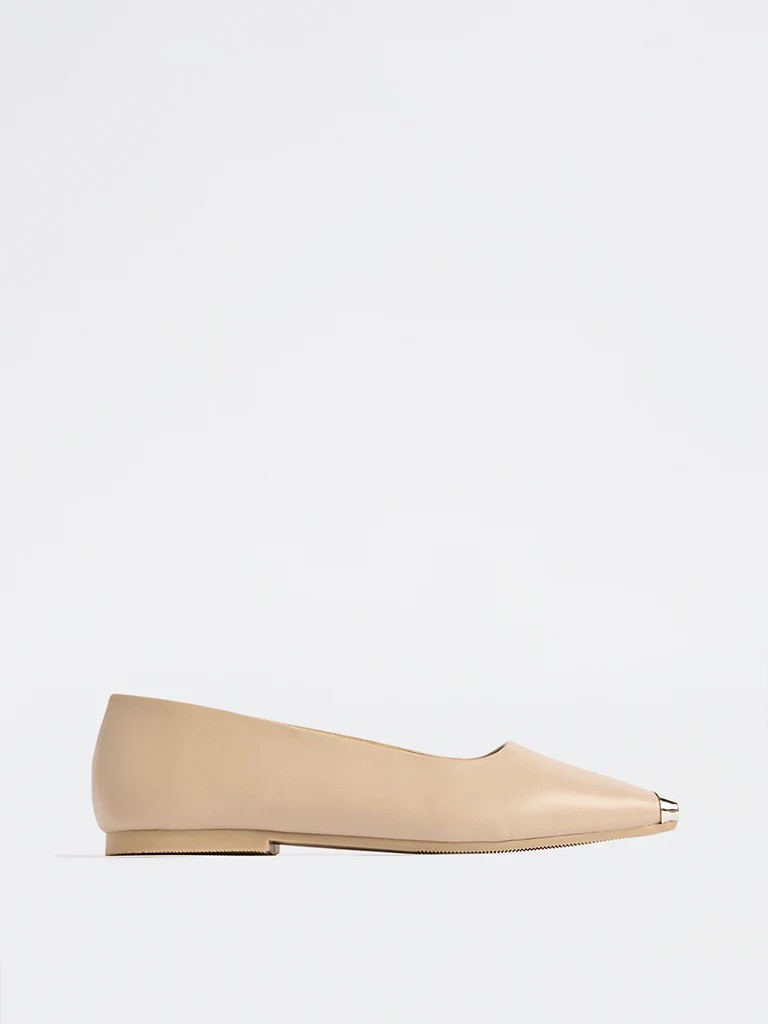 LUNA BLU Taupe Top Square Toe Loafers - Image 2