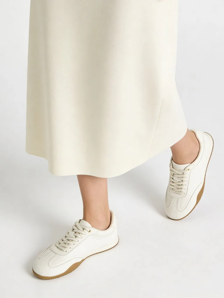 LUNA BLU White Lace-Up Trainer Sneakers