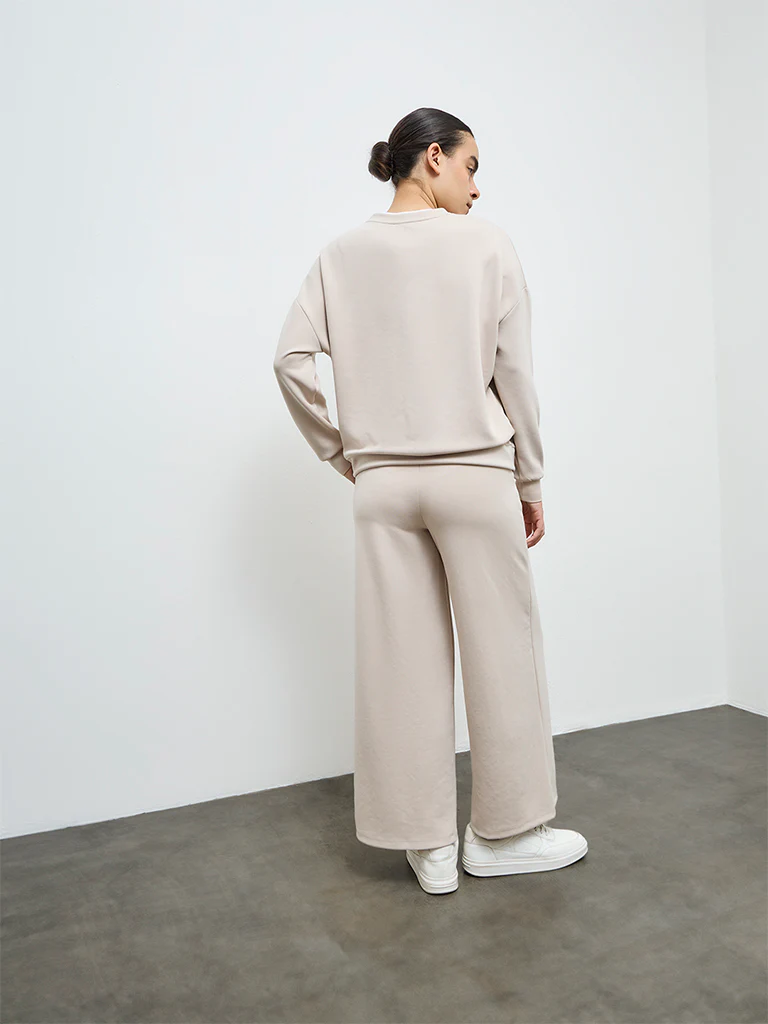 Nuoflexx Beige High-Rise Pants - Image 4
