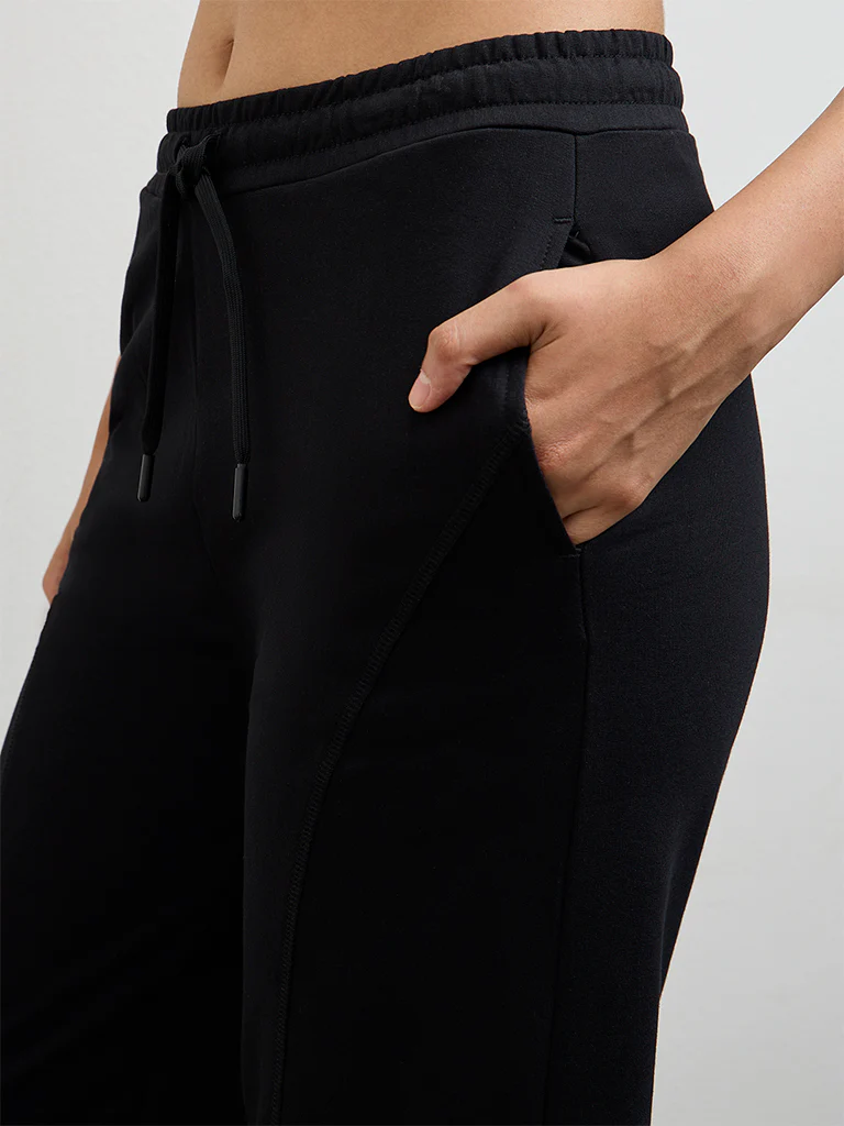 Nuoflexx Black High-Rise Cotton Pants - Image 3