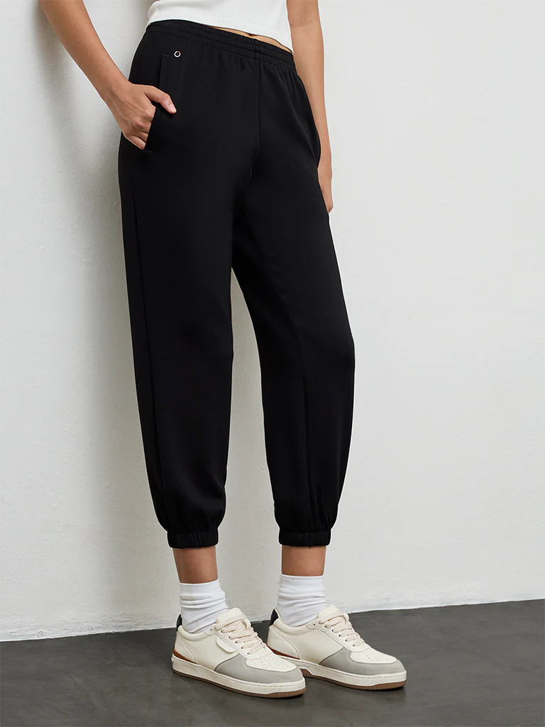 Nuoflexx Black High-Rise Joggers - Image 2