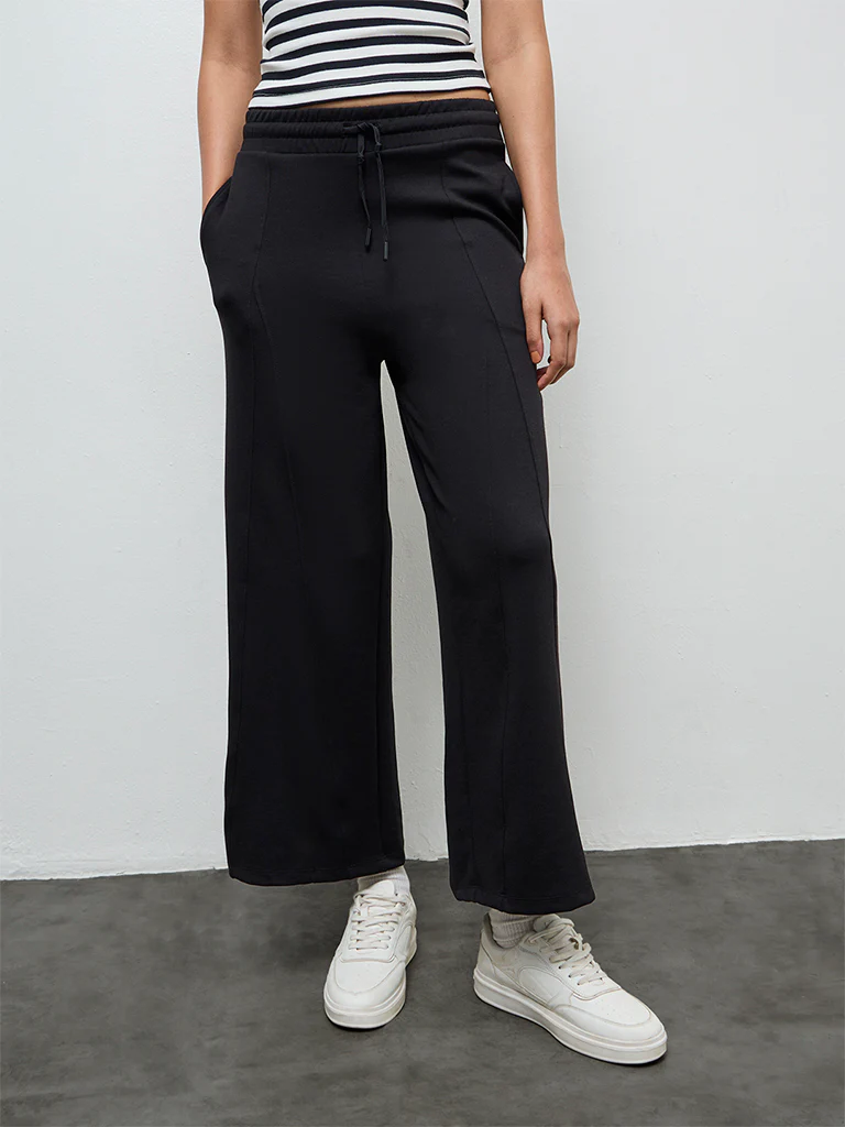 Nuoflexx Black High-Rise Track Pants - Image 2