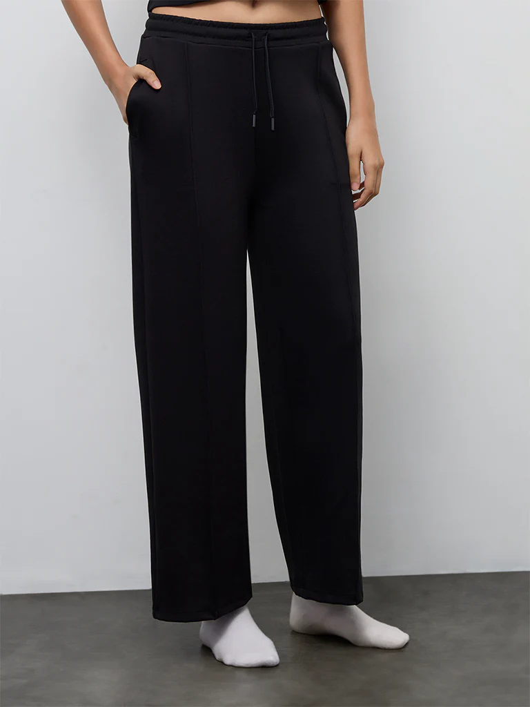 Nuoflexx Black High-Rise Track Pants - Image 2